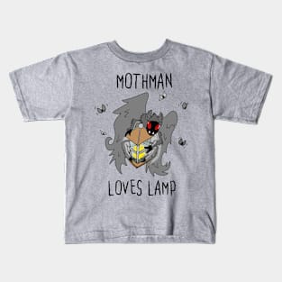 Mothman Loves Lamp Kids T-Shirt